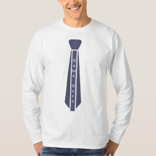 Camiseta Modelo de nome de gravata de vintage moderno perso