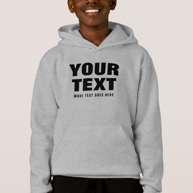 Camiseta Modelo de palavras com fonte grande personalizadas (Frente)