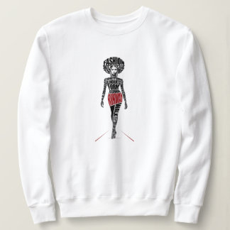Camiseta Modelo de Passarela de Moda Afro-Americana