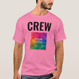 Camiseta Modelo de Pessoal de Impressão cor-de-rosa com dup