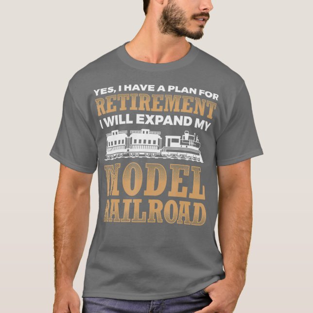 Camiseta Modelo de Plano de Reforma Comboios Ferroviários L (Frente)