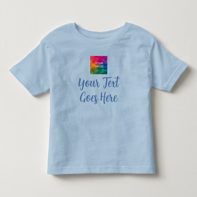 Camiseta Modelo de Presente de Bebê Carregar Imagem Própria (Frente)