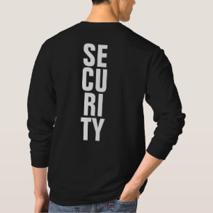 Camiseta Modelo de Segurança Personalizada Do Black E White