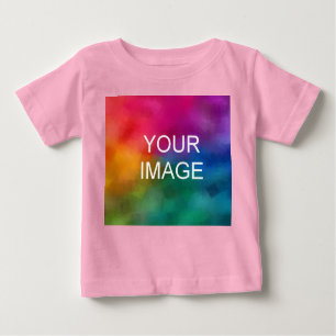 Camiseta Modelo de Tendência de Cor Rosa para Adicionar Ima