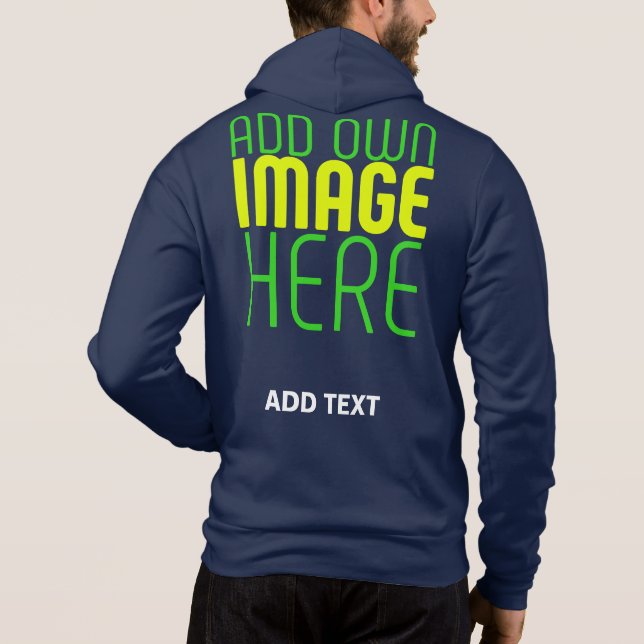 CAMISETA MODELO DE TEXTO DE IMAGEM AZUL DE MARINHO CUTE EDI (Verso)