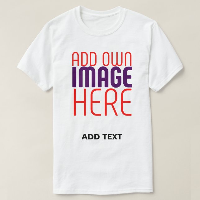 CAMISETA MODELO DE TEXTO DE IMAGEM BRANCA SIMPLES EDITÁVEL  (Frente do Design)