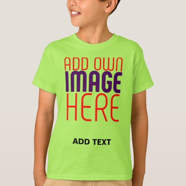 CAMISETA MODELO DE TEXTO DE IMAGEM DE LIMA SIMPLES EDITÁVEL (Frente)