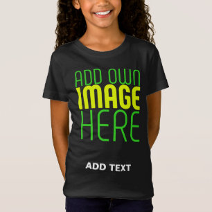 CAMISETA MODELO DE TEXTO DE IMAGEM NEGRA SIMPLES EDITÁVEL M