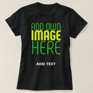 CAMISETA MODELO DE TEXTO DE IMAGEM NEGRA SIMPLES EDITÁVEL M