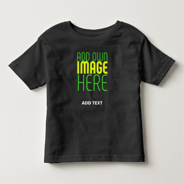 CAMISETA MODELO DE TEXTO DE IMAGEM NEGRA SIMPLES EDITÁVEL M (Frente)