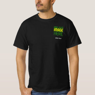 CAMISETA MODELO DE TEXTO DE IMAGEM NEGRA SIMPLES EDITÁVEL M