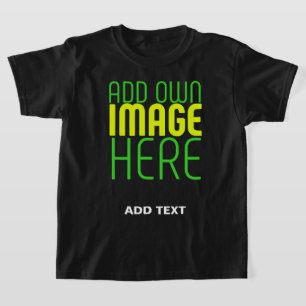 CAMISETA MODELO DE TEXTO DE IMAGEM PRETA SIMPLES EDITÁVEL M