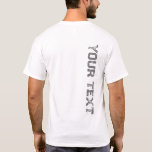 Camiseta Modelo de Texto Impressão do Lado Anterior Persona