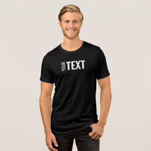 Camiseta Modelo de Texto Personalizado Elegante Moderno Men