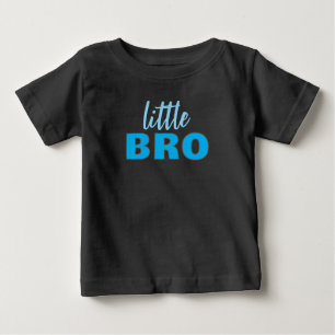 Camiseta Modelo de texto personalizado preto e azul Little
