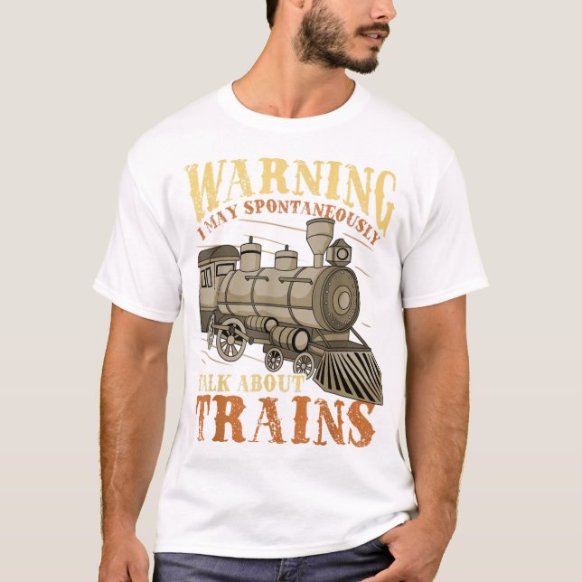 Camiseta Modelo De Traçado Do Modelo De Comboio (Frente)