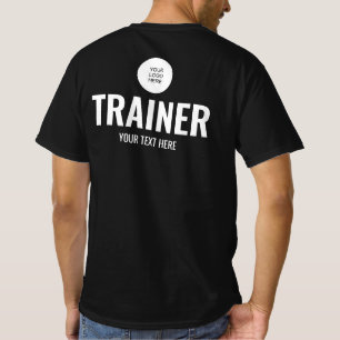 Camiseta Modelo de Treinador Masculino de Logotipo de Uploa