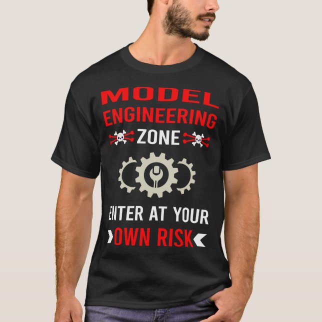 Camiseta Modelo de Zona de Risco Engenheiro de Engenharia (Frente)