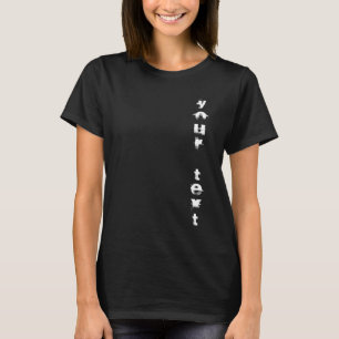 Camiseta Modelo Elegante Moderno de Texto Angustiado Popula