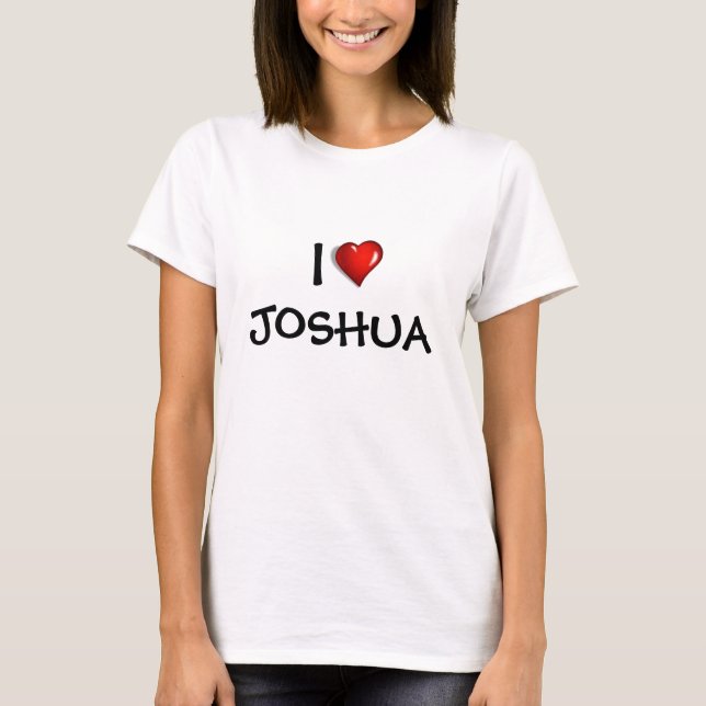 Camiseta modelo "EU AMO _____"--adicione seu próprio nome (Frente)