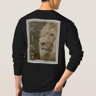 Camiseta Modelo Moderno Elegante de Cor Preta do Leão Trend