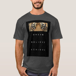 Camiseta Modelo Motivacional Moderno Sonho Elegante Acredit