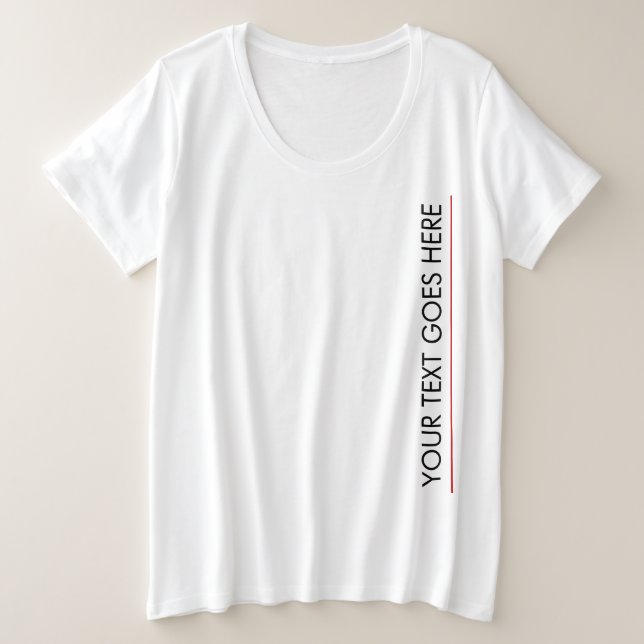 Camiseta Modelo personalizado Adicionar seu texto aqui As m (Frente do Design)