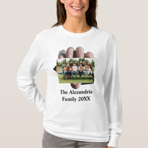 Camiseta Modelo personalizado de foto da família Vintage M