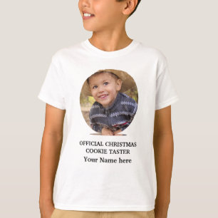 Camiseta Modelo personalizado de foto de cookie de Natal mo