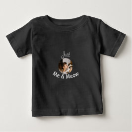 Camiseta Modelo personalizado de foto "just me and meow" -