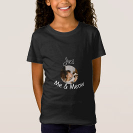 Camiseta Modelo personalizado de foto "just me and meow" -