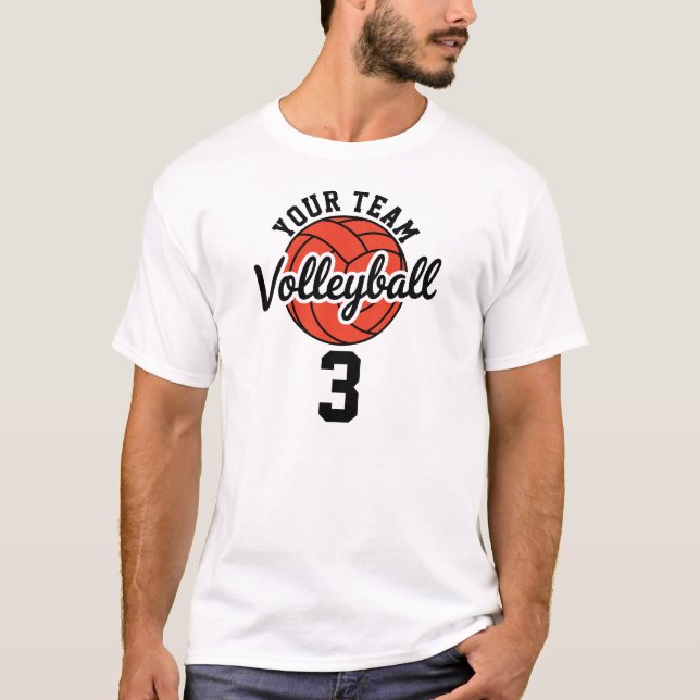 Camiseta Modelo personalizado leve para equipe de volei (Frente)