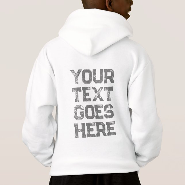 Camiseta Modelo personalizável para meninos com impressão n (Verso)