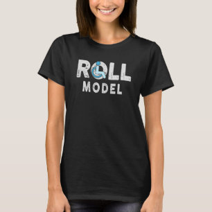 Camiseta Modelo Roll de Deficiência Sensibilização para a P