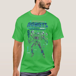 Camiseta Modelo S Robot de Jogo de Vídeo