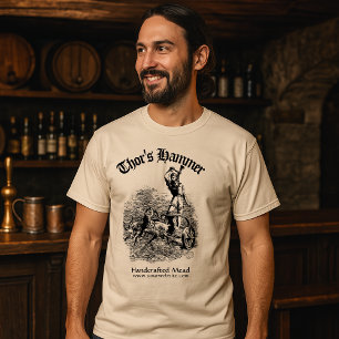 Camiseta Modelo Vintage Medieval Vikingo Thor