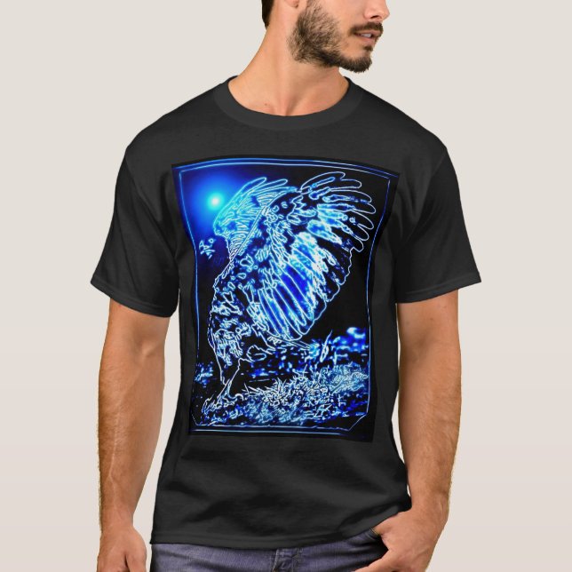 Camiseta Modelos de aves: Magnified Eagle 01-01 (Frente)