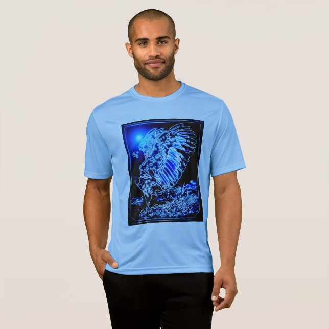 Camiseta Modelos de aves: Magnified Eagle 01-01 (Frente Completa)