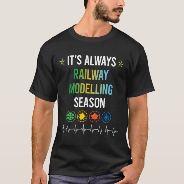 Camiseta Modelos Ferroviários De Comboios Ferroviários (Frente)
