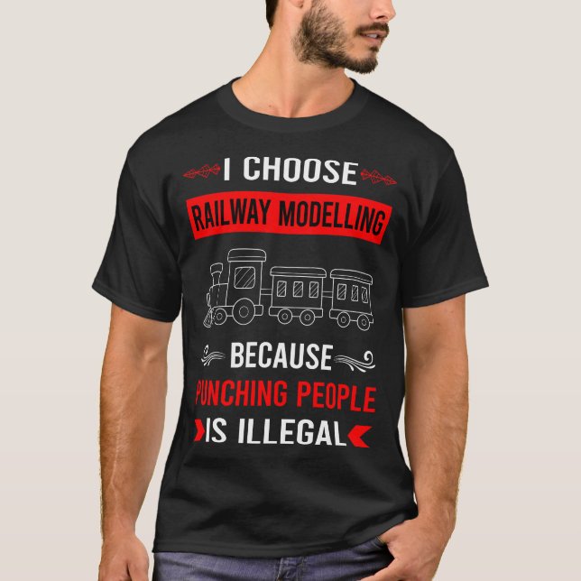 Camiseta Modelos Ferroviários De Comboios Ferroviários (Frente)