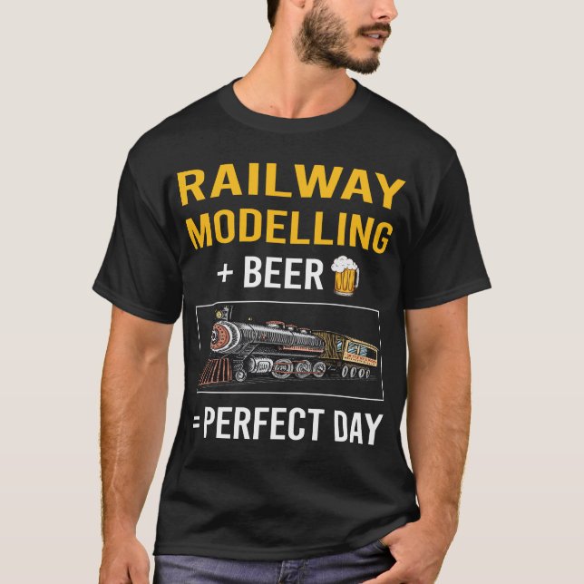 Camiseta Modelos Ferroviários De Comboios Ferroviários (Frente)