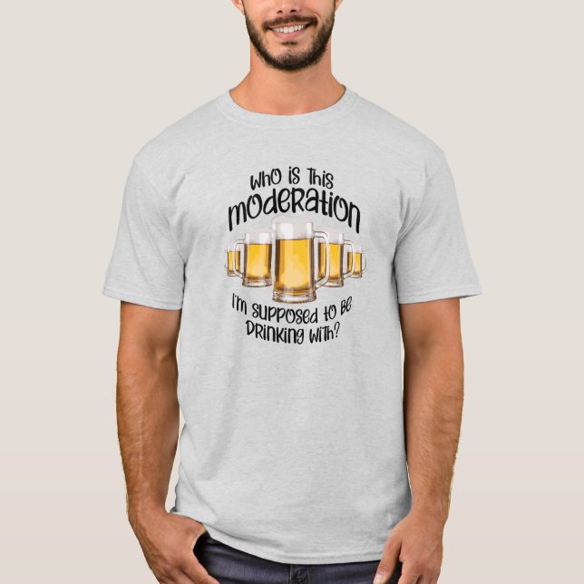 Camiseta Moderação (em bebendo) (Frente)