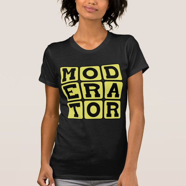 Camiseta Moderador, Árbitro (Frente)