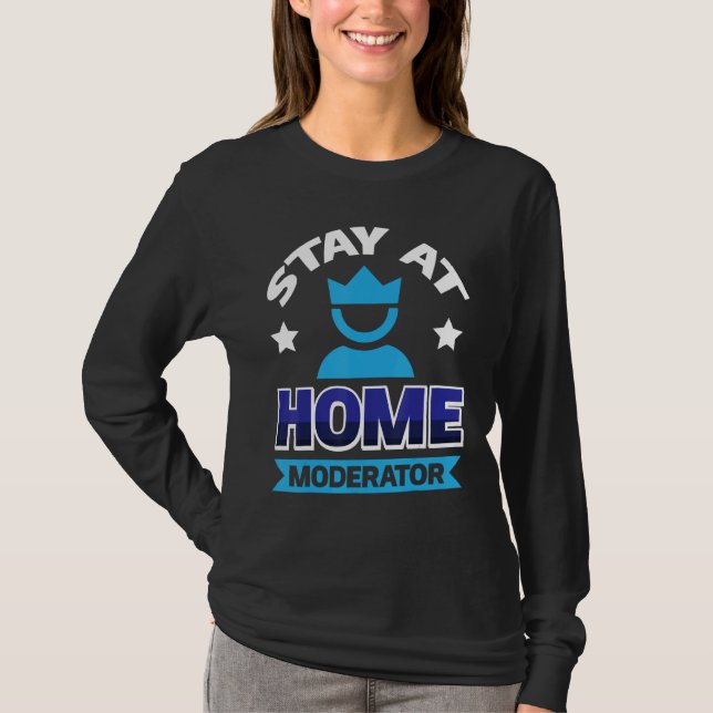 Camiseta Moderador Ficar Em Casa 2 (Frente)