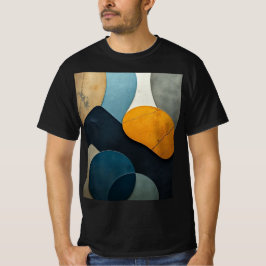 Camiseta Modern Abstract Geometric Shapes Textured Art