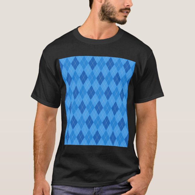Camiseta Modern Argyle Chic, Cozy Argyle Classic (Frente)