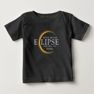 Camiseta Modern Black & Dourado 2024 Texas Total Eclipse So