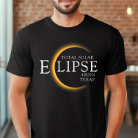 Modern Black & Dourado 2024 Texas Total Eclipse So
