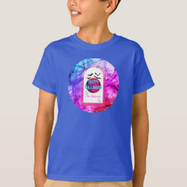 Camiseta Modern Blue Moon Spooky Happy Halloween Kids