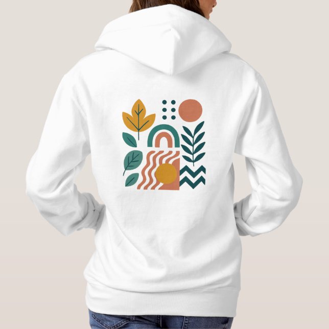 Camiseta Modern Boho Abstrato Nature Wall Art (Verso)